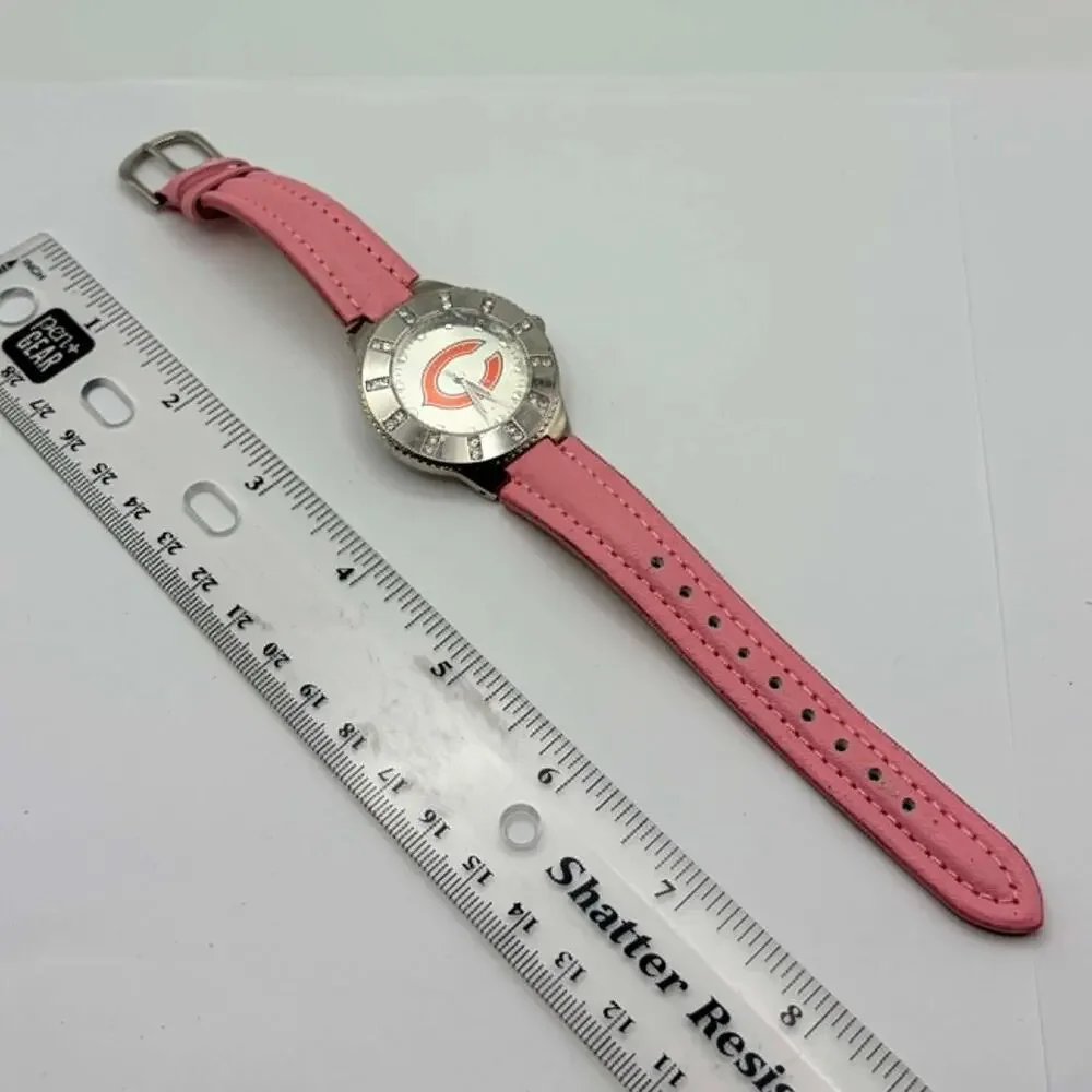 Silver & Pink Chicago Bears Watch